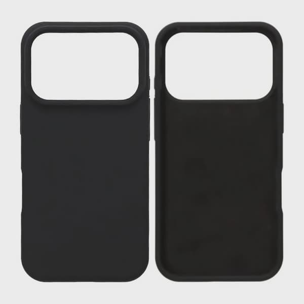 Soft Silicone Case for iPhone 17 Pro Max - Black