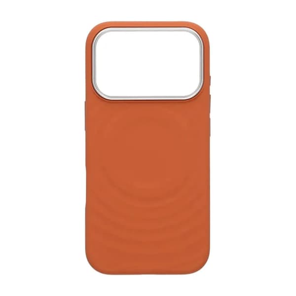 Mobilskal Silikon med Magsafe för iPhone 17 Pro Max - Orange