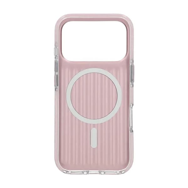 Mobilskal Korrugerad Magsafe för iPhone 17 Pro - Rosa