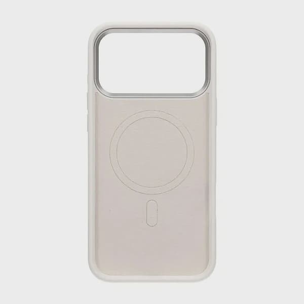 Cream Wave Silicone Case MagSafe for iPhone 17 Pro Max