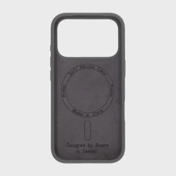 Rvelon Silicone Case MagSafe for iPhone 17 Pro Max - Grey