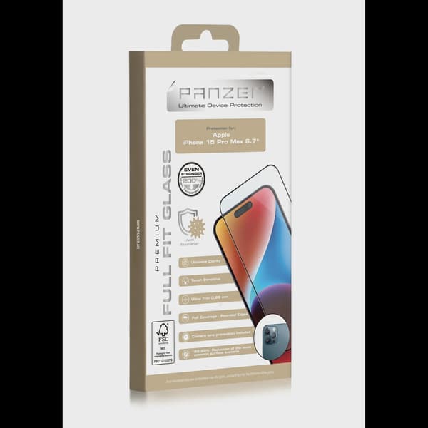 iPhone 15 Pro Max Full-Fit Silicate Glass