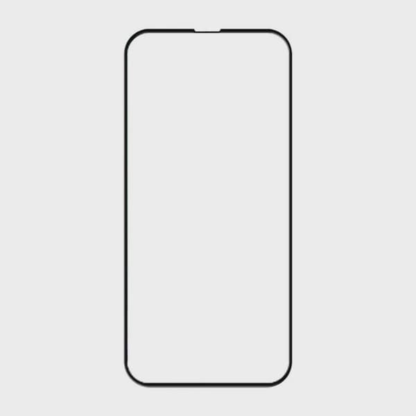 Screen Protector Tempered Glass iPhone 15 Pro Max - Black (eco-friendly)