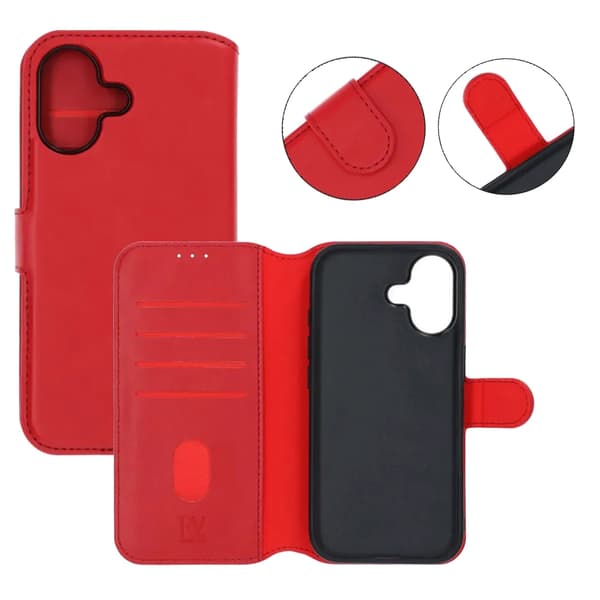 RV Magnetic Wallet Case iPhone 17 Red