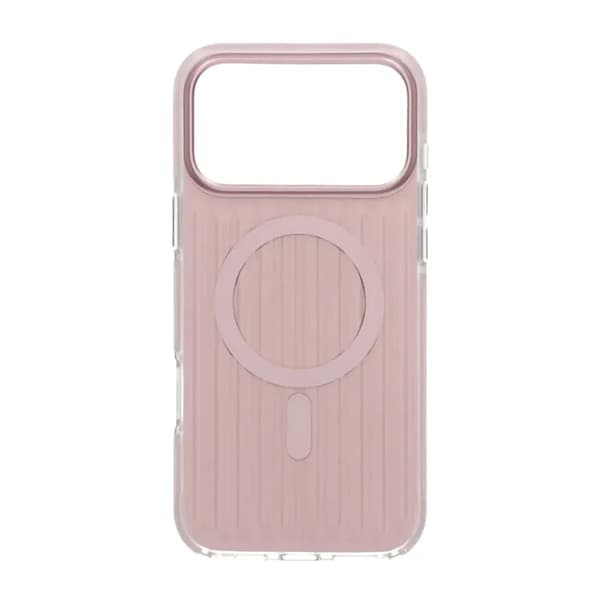 Mobilskal Korrugerad Magsafe för iPhone 17 Pro Max - Rosa