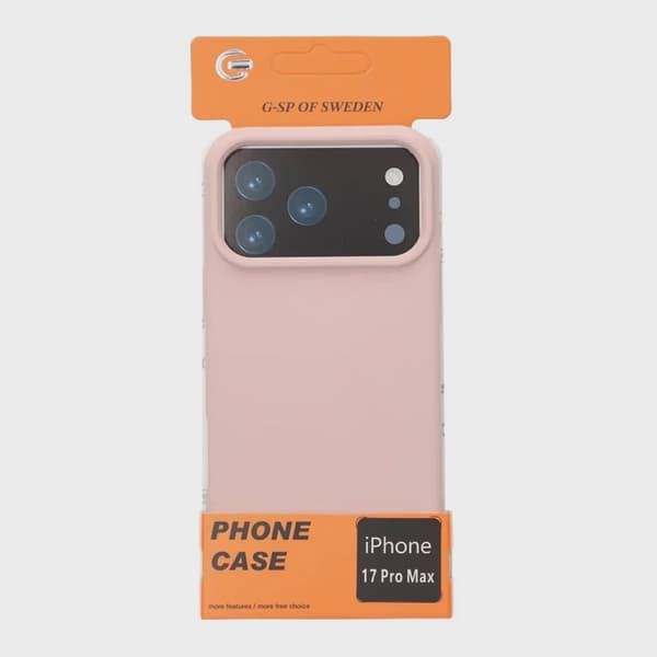 Soft Silicone Case for iPhone 17 Pro Max - Sand Pink