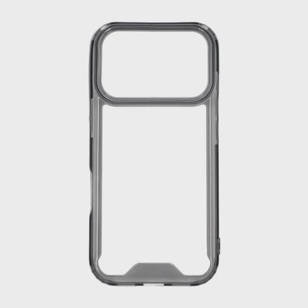 Shockproof Mobile Case for iPhone 17 Pro - Transparent Black