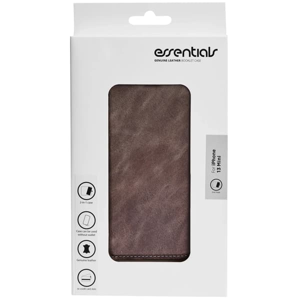 iPhone 13 Mini leather wallet, detachable, Grey