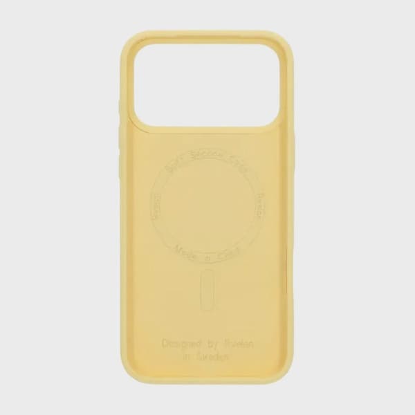 Rvelon Mobilskal Silikon MagSafe för iPhone 17 Pro - Gul