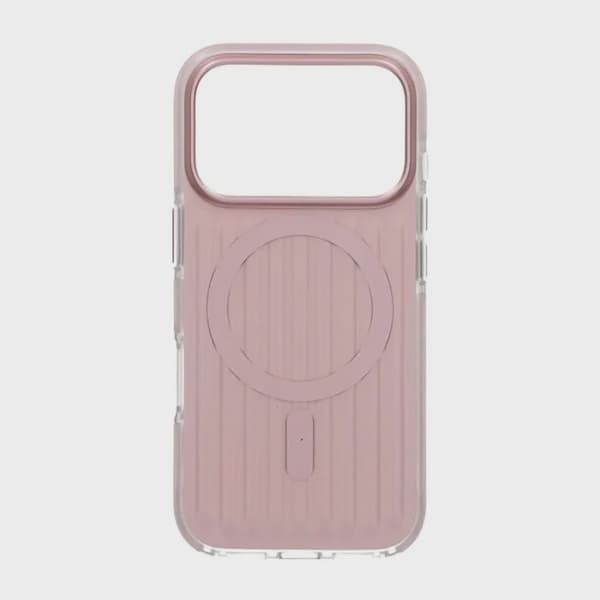 Corrugated Magsafe Case for iPhone 17 Pro - Pink