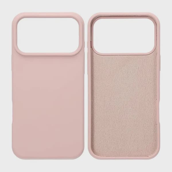 Soft Silicone Case for iPhone 17 Pro Max - Sand Pink