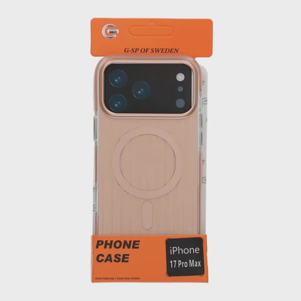 Corrugated Magsafe Case for iPhone 17 Pro Max - Gold