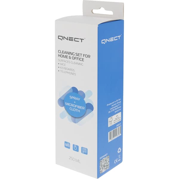 Qnect Cleaning cleaning spray for electronics + microfiber cloth