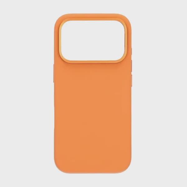 Mobilskal Silikon Magsafe och Statv iPhone 17 Pro Max - Orange