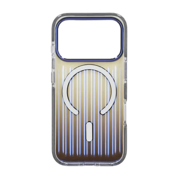 Corrugated Gradient Magnetic Case For iPhone 17 Pro Gray