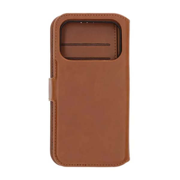 RV Magnetic Wallet Case iPhone 17 Pro Brown