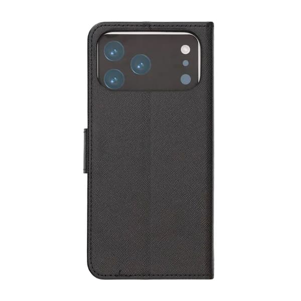 Wallet Case with Stand for iPhone 17 Pro Max - Black