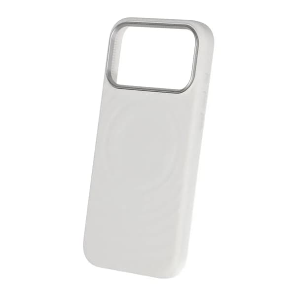 Mobilskal Silikon med Magsafe för iPhone 17 Pro Max - Vit