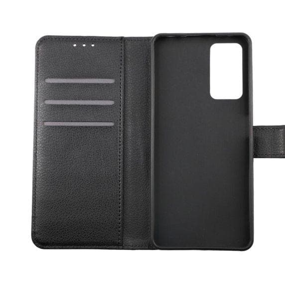 Flip Stand Leather Wallet Case For Redmi Note 11 Black