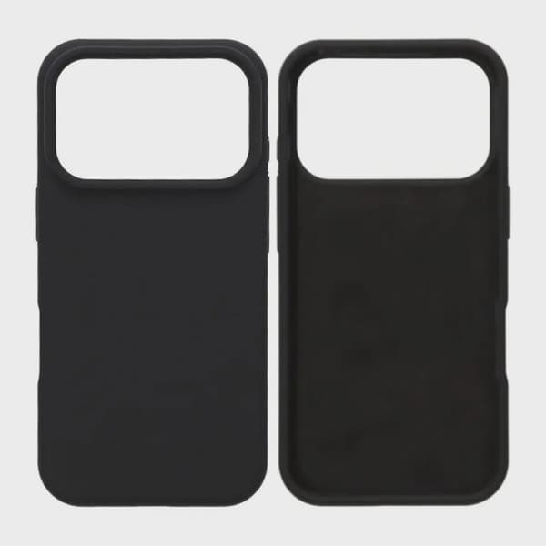 Soft Silicone Case for iPhone 17 Pro - Black