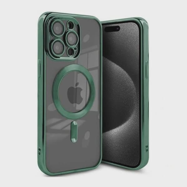 iPhone 15 Pro Max Magsafe skal - Militärgrön