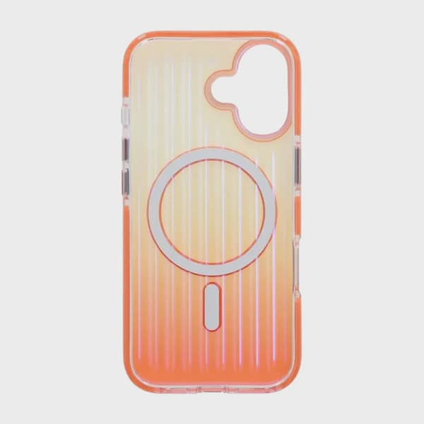 Mobilskal Korrugerad MagSafe för iPhone 17 - Orange