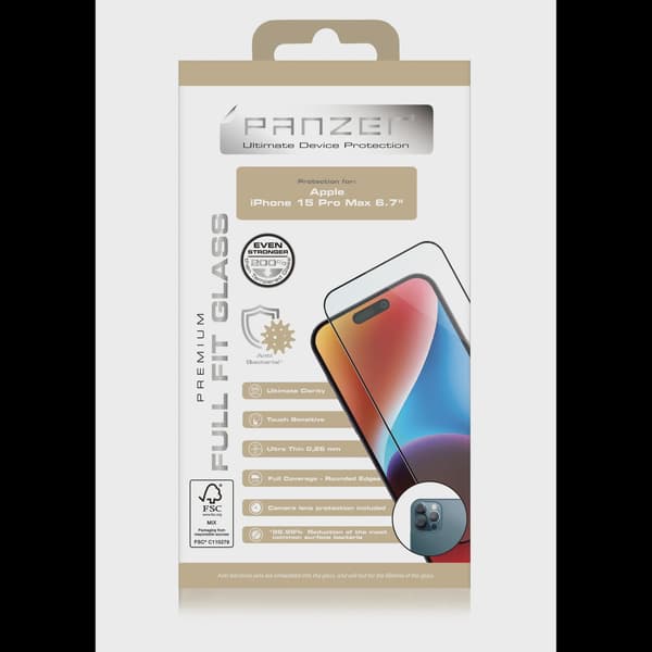 iPhone 15 Pro Max Full-Fit Silicate Glass
