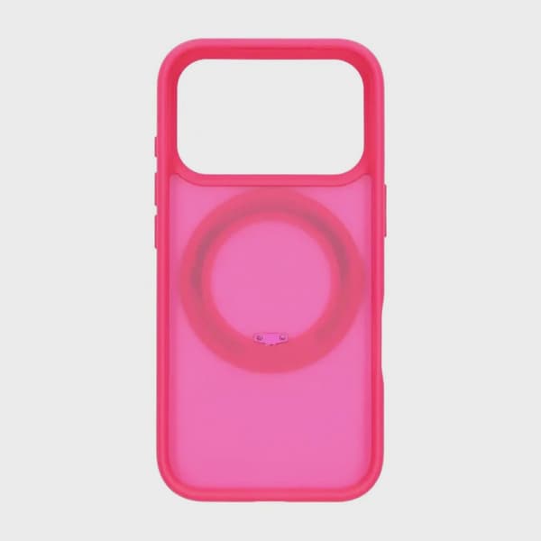 Mobile Case Rotating Magnetic Stand for iPhone 17 Pro - Pink