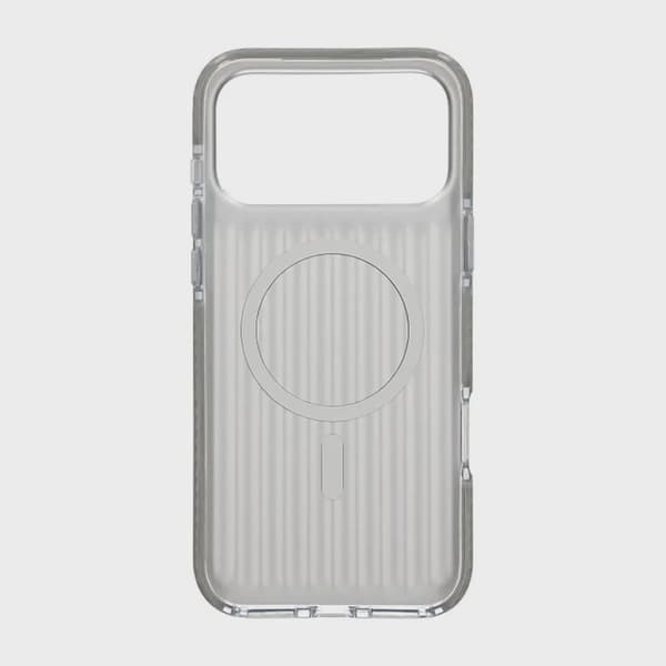 Corrugated Magsafe Case for iPhone 17 Pro Max - Silver