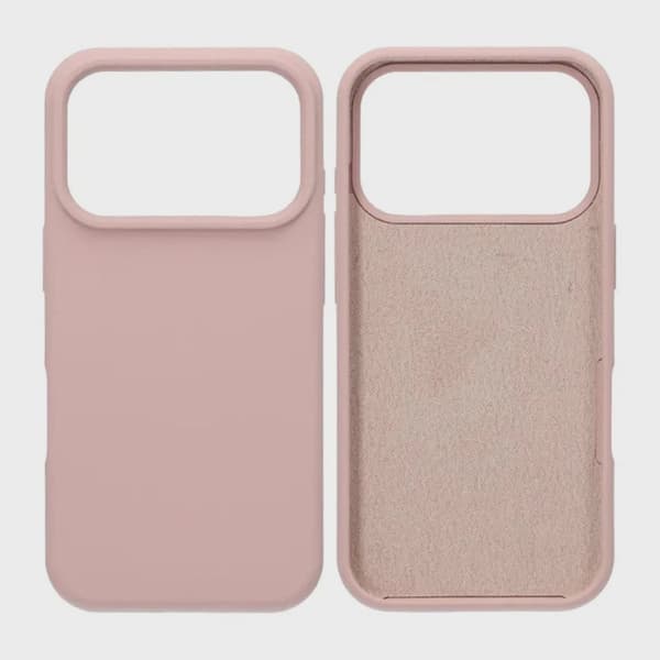 Soft Silicone Case for iPhone 17 Pro - Sand Pink