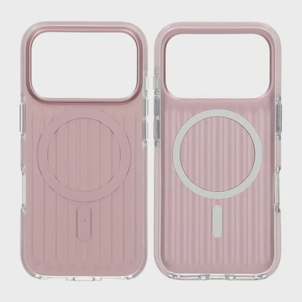 Corrugated Magsafe Case for iPhone 17 Pro - Pink
