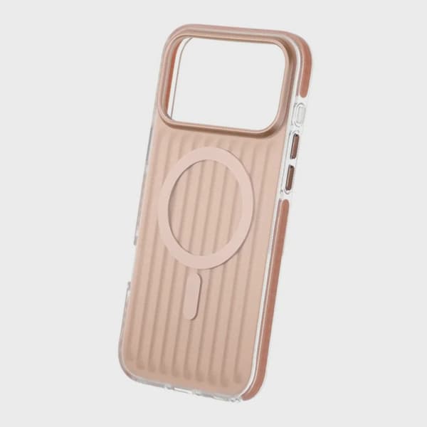 Corrugated Magsafe Case for iPhone 17 Pro Max - Gold