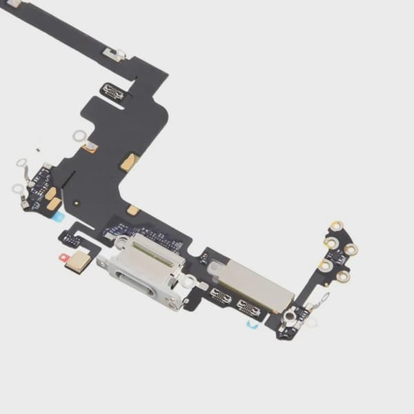Laddkontakt med Flexkabel för iPhone 17 Pro - Silver