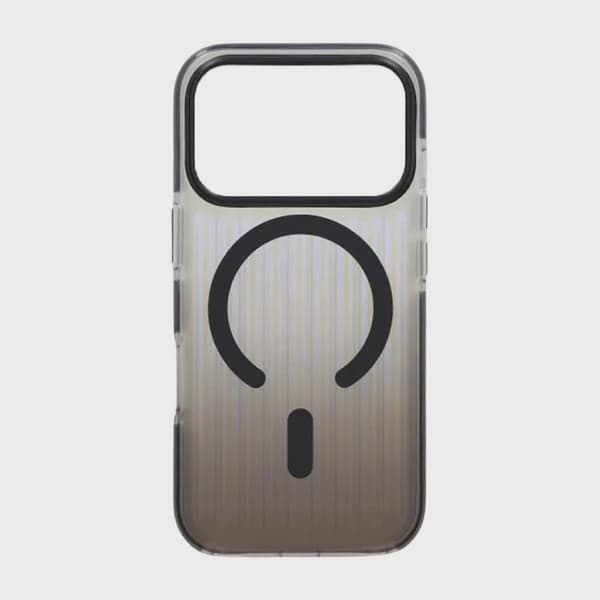 Corrugated MagSafe Case for iPhone 17 Pro Max - Gradient Black