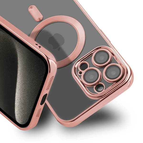 iPhone 15 Pro Magsafe skal - Rosa