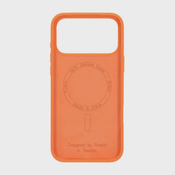 Rvelon Silicone Case MagSafe for iPhone 17 Pro - Orange