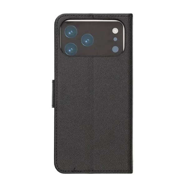 Wallet Case with Stand for iPhone 17 Pro - Black