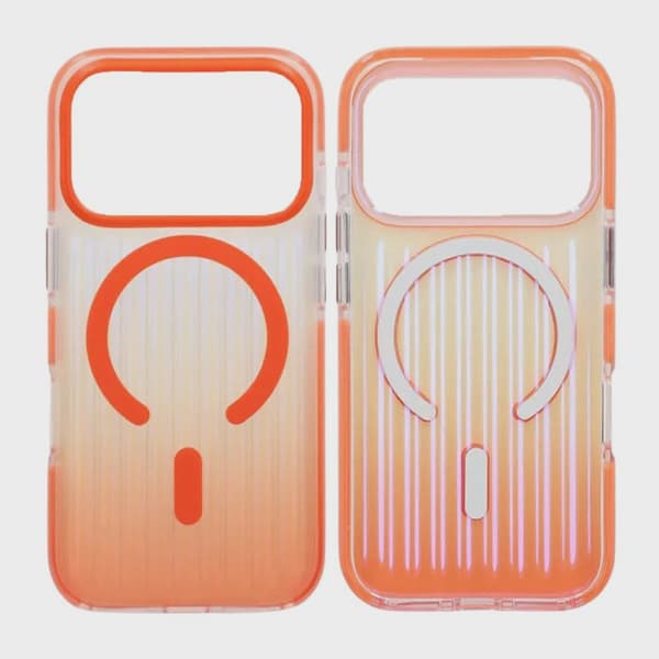 Corrugated MagSafe Case for iPhone 17 Pro Max - Gradient Orange