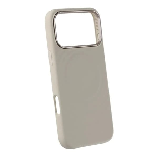 Mobilskal Silikon med Magsafe för iPhone 17 Pro Max - Beige