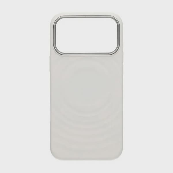 Cream Wave Silicone Case MagSafe for iPhone 17 Pro Max