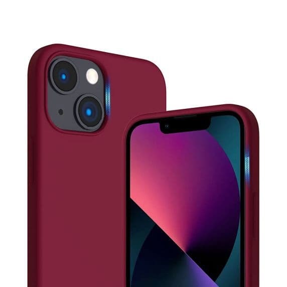 iPhone 15 Silicone Case – Burgundy