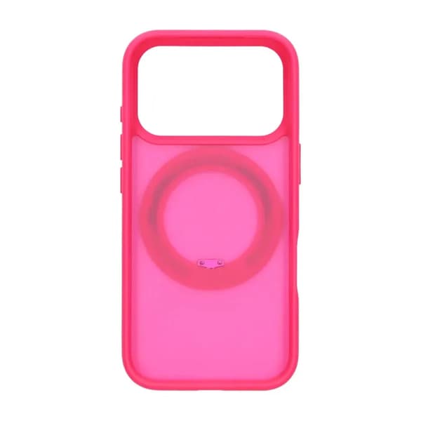 Mobilskal Roterande Magnet Stativ för iPhone 17 Pro - Röd