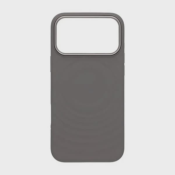 Dark Grey Silicone Case with Magsafe for iPhone 17 Pro Max