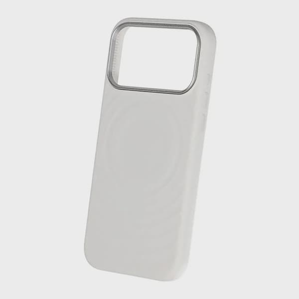 Cream Wave Silicone Case MagSafe for iPhone 17 Pro Max