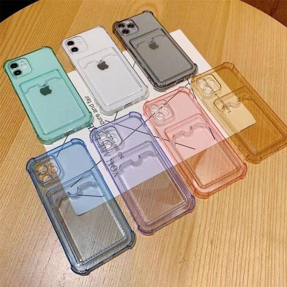 iPhone 12 Pro TPU Shockproof Protective Wallet Case Yellow