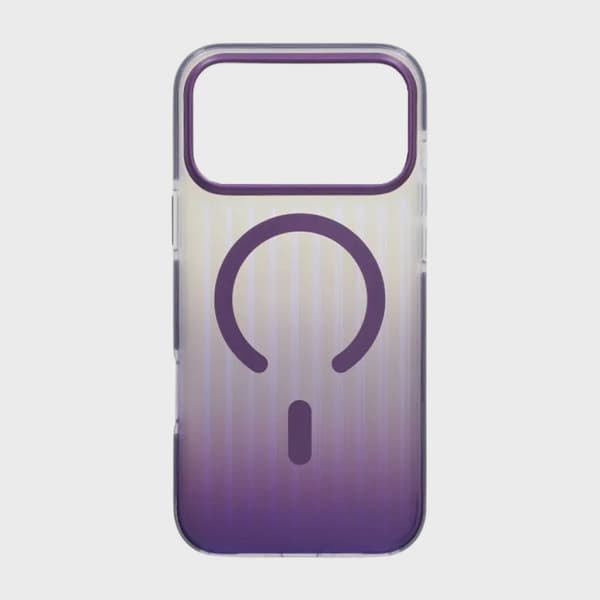 Corrugated MagSafe Case for iPhone 17 Pro Max - Gradient Dark Purple