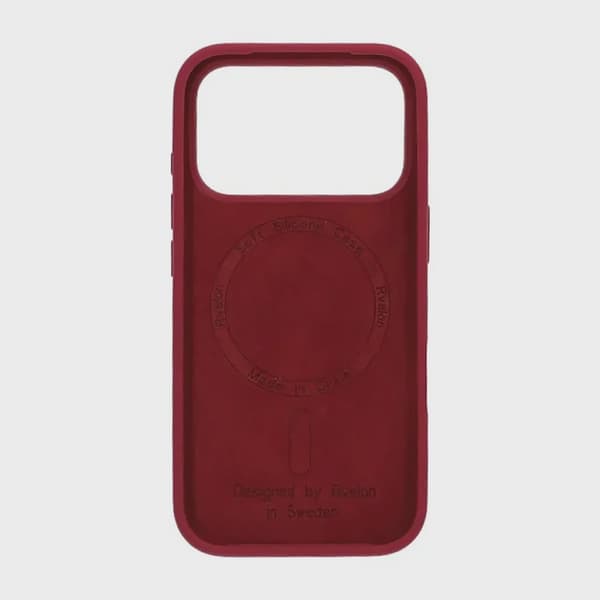 Rvelon Silicone Case MagSafe for iPhone 17 Pro Max - Red