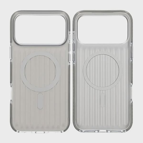 Corrugated Magsafe Case for iPhone 17 Pro Max - Silver