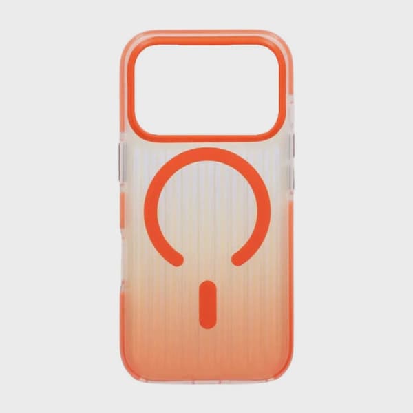 Corrugated MagSafe Case for iPhone 17 Pro Max - Gradient Orange