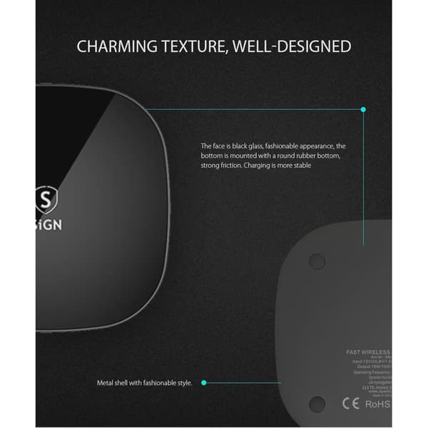 SiGN Wireless Fast Charger 15W - Black